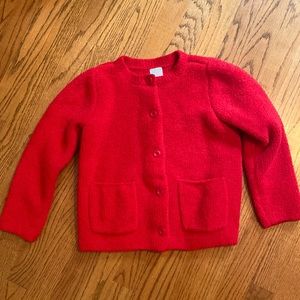 Super Plush Red Hanna Andersson Sweater size 120cm / US 6-7
